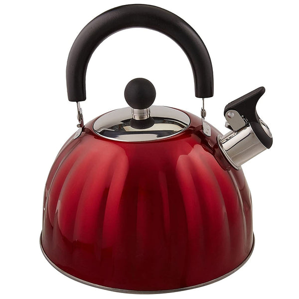 Metallic Red Tea Kettle