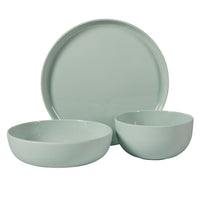Green Melamine Dinnerware (Set of 12)