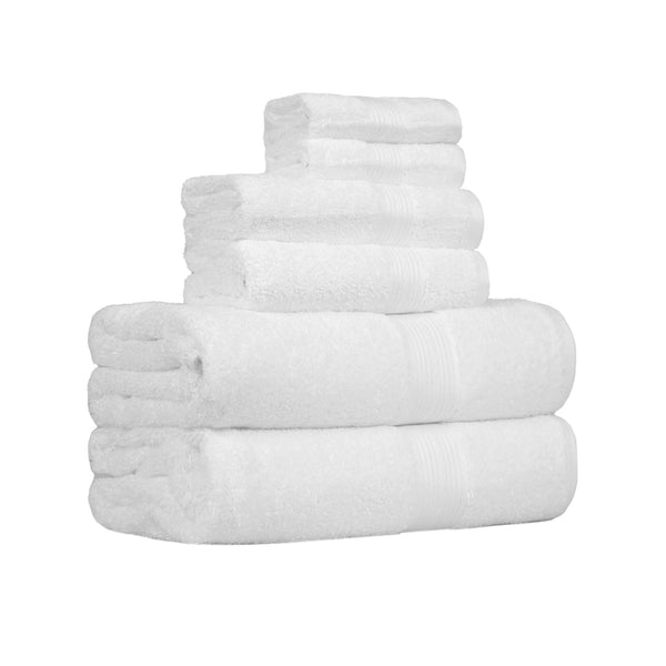 White Cotton Towels (Set of 6)