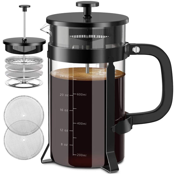 Black Steel French Press