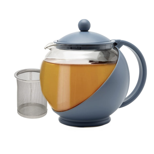 Blue Half Moon Teapot