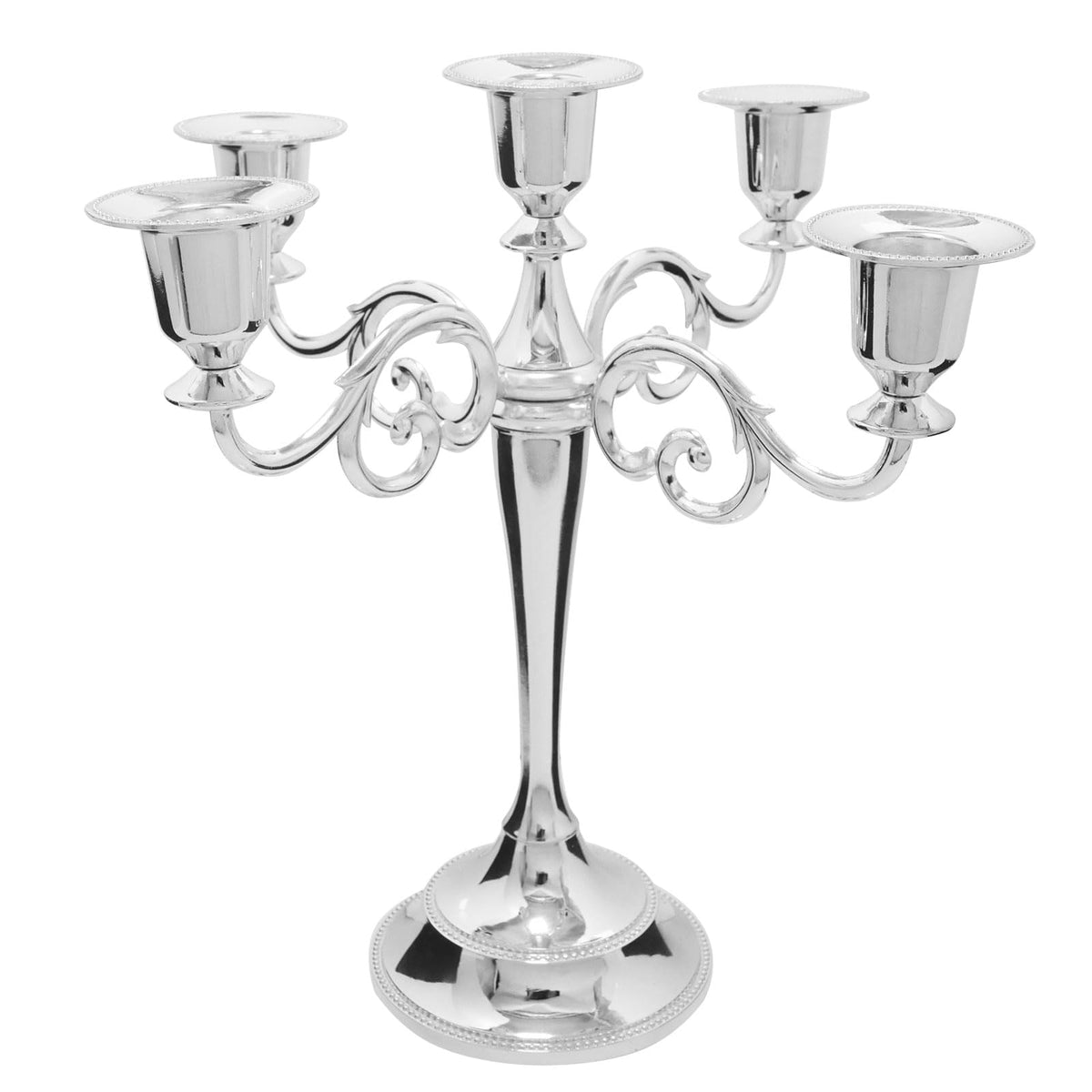 Silver 5-Arm Candelabra