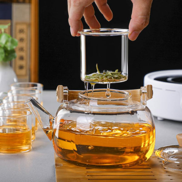 Yellow Glass Teapot
