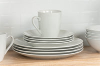 White Coupe Dinnerware (Set of 16)