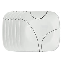 Simple Lines Salad Plates (Set of 6)