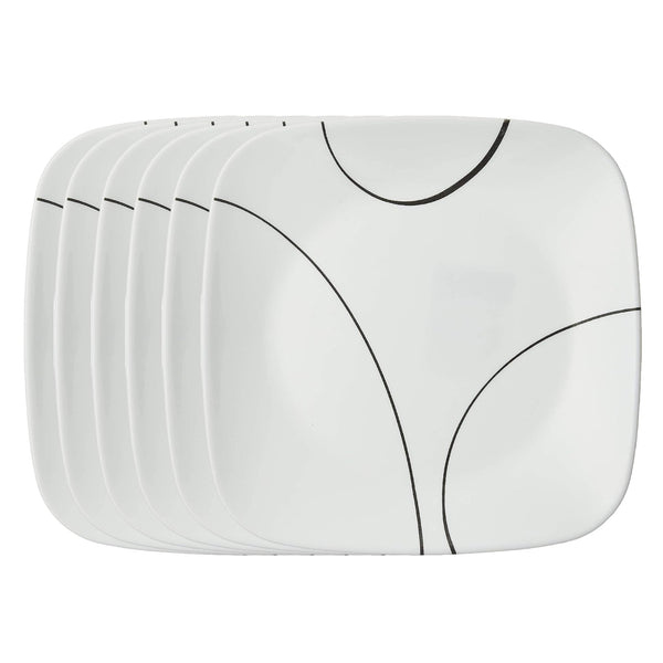 Simple Lines Salad Plates (Set of 6)