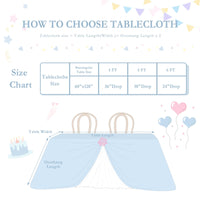 Blue Lace Tablecloth (Set of 5)