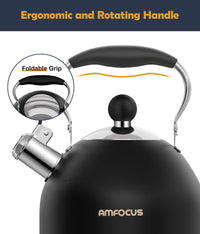 Black Steel Tea Kettle