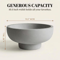 Gray Fruit Bowl