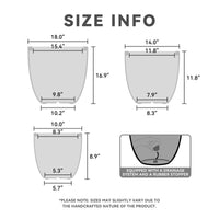 Buff Concrete Round Planter