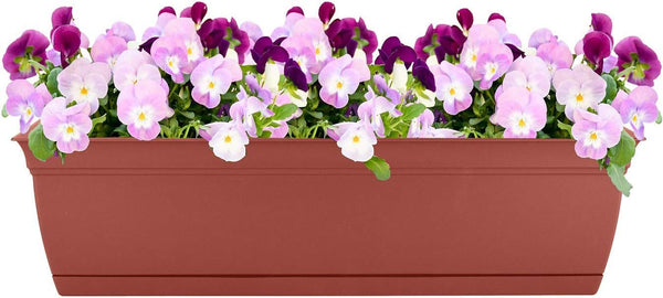 Clay Window Box Planter