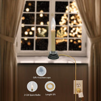 Ivory Electric Window Candles (Set of 4)