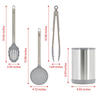 Gray Kitchen Utensils (Set of 8)