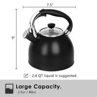 Matte Black Tea Kettle