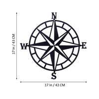 Metal Nautical Compass Decor