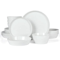 White Dinnerware Set (Set of 16)