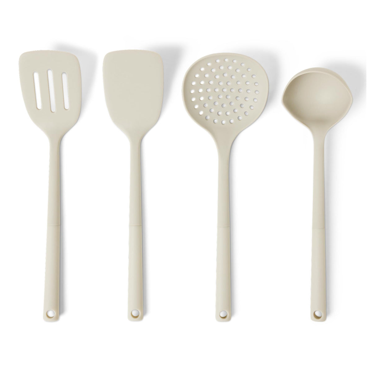 Linen Grey Silicone Utensils (Set of 4)