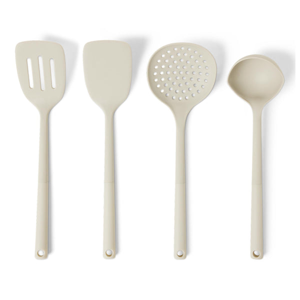 Linen Grey Silicone Utensils (Set of 4)