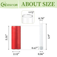 Glass Bud Vase Candle Holder (Set of 6)
