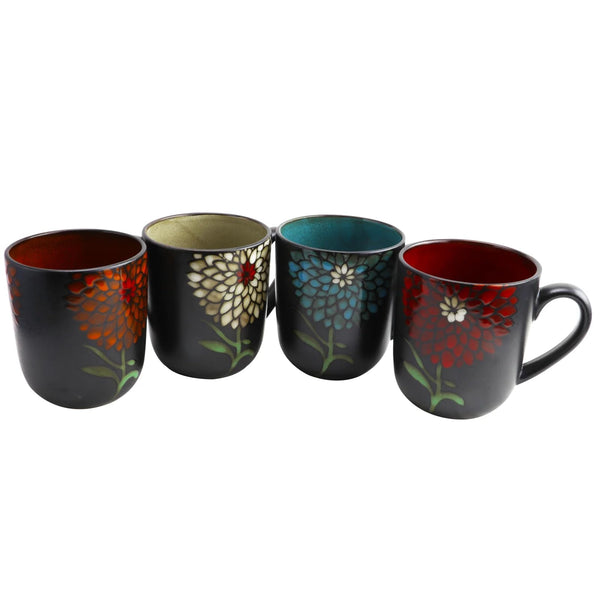 Floral Mugs (Set of 4)