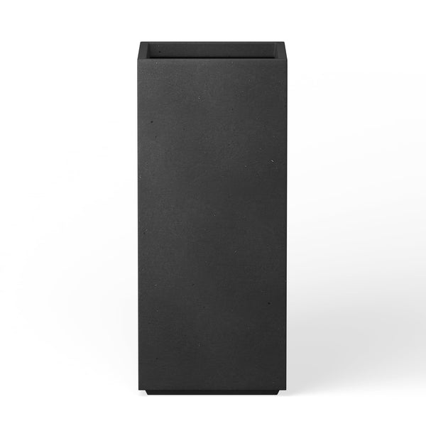 Black Square Column Planter