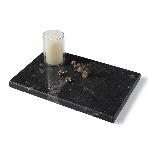 Black Fossil Stone Tray