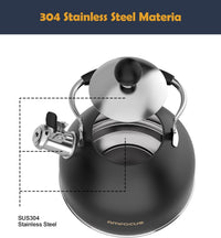 Black Steel Tea Kettle