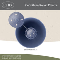 Slate Blue Round Planter (Set of 3)