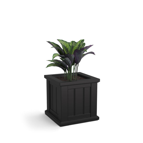 Black Self-Watering Planter