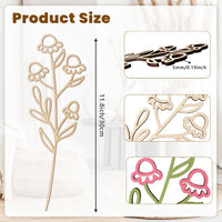 Wooden Wildflower Wall Decor (Set of 7)