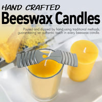 Beeswax Pillar Candles (Set of 4)