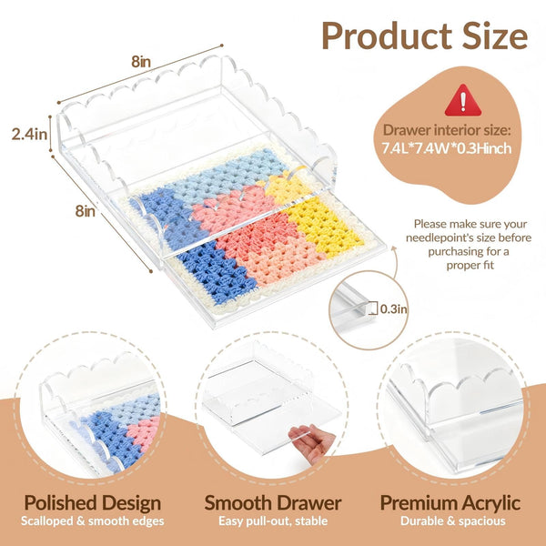 Acrylic Tray with Drawer