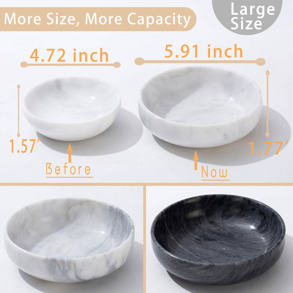 Black Marble Smudge Bowl