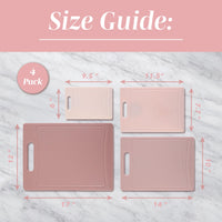 Pink Cutting Boards (Set of 4)