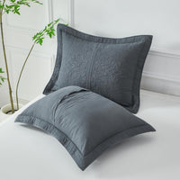 Floral Quilted Pillow Shams (Set of 2)