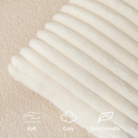 Cream Faux Fur Lumbar Cover