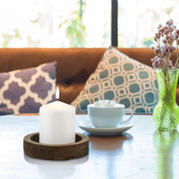 White Pillar Candles (Set of 6)