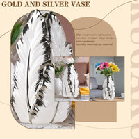 Silver Ceramic Vase