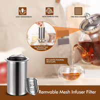 Clear Glass Teapot & Infuser