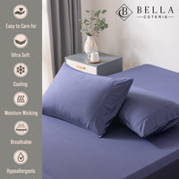 Twilight Blue Bamboo Pillowcases (Set of 2)