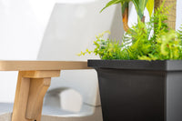 Black Tall Square Planter (Set of 2)