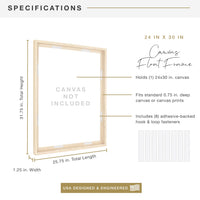 Natural Canvas Float Frame