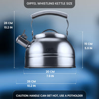 Silver Steel Whistling Kettle