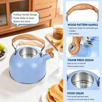 Serene Blue Tea Kettle