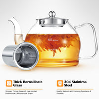 Glass Teapot with Strainer