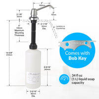 Silver Soap Dispenser