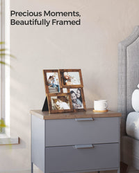 Rustic Brown Picture Frames (Set of 4)