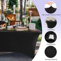 Black Fitted Table Covers (Set of 4)