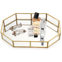 Gold Mirrored Vanity Tray