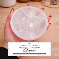 White Selenite Smudge Bowl